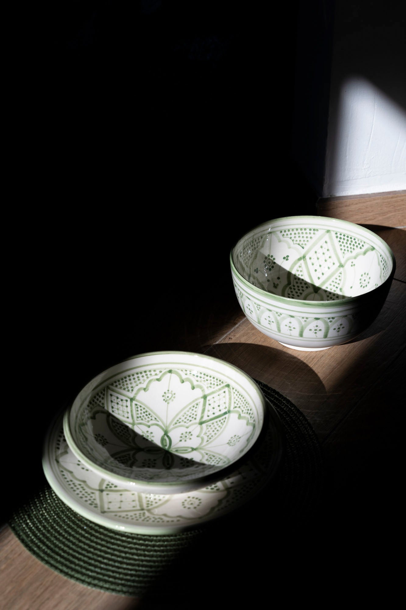 Tazrzit – Signature Table Set (3 Pieces) | Verde