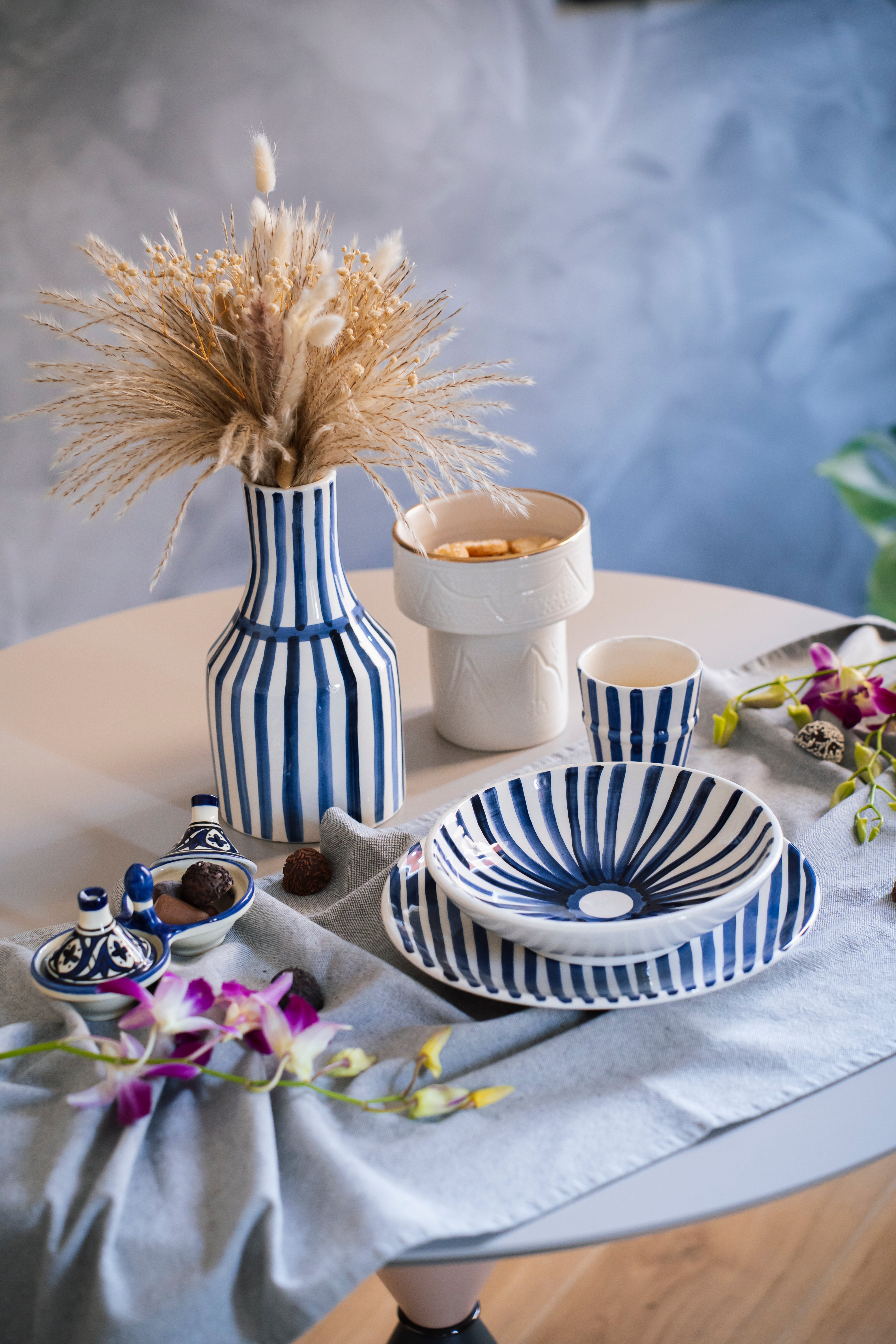 Ray - Blue | 2-Piece Dinner Set ( 25 / 21 cm ) RB-001