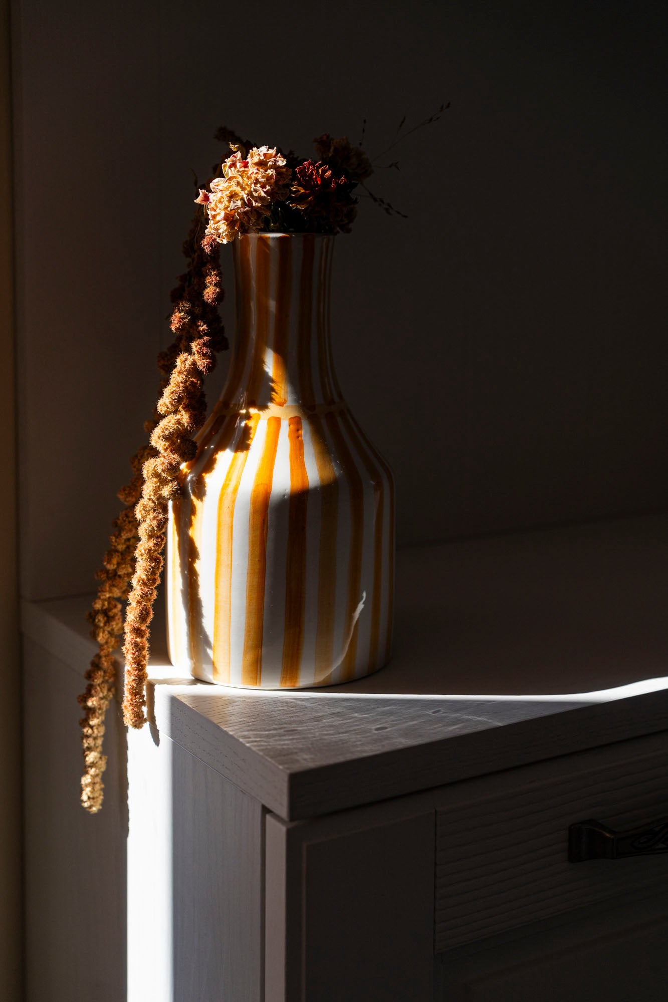 Ray - yellow | Handmade Vase/Bottle - V003
