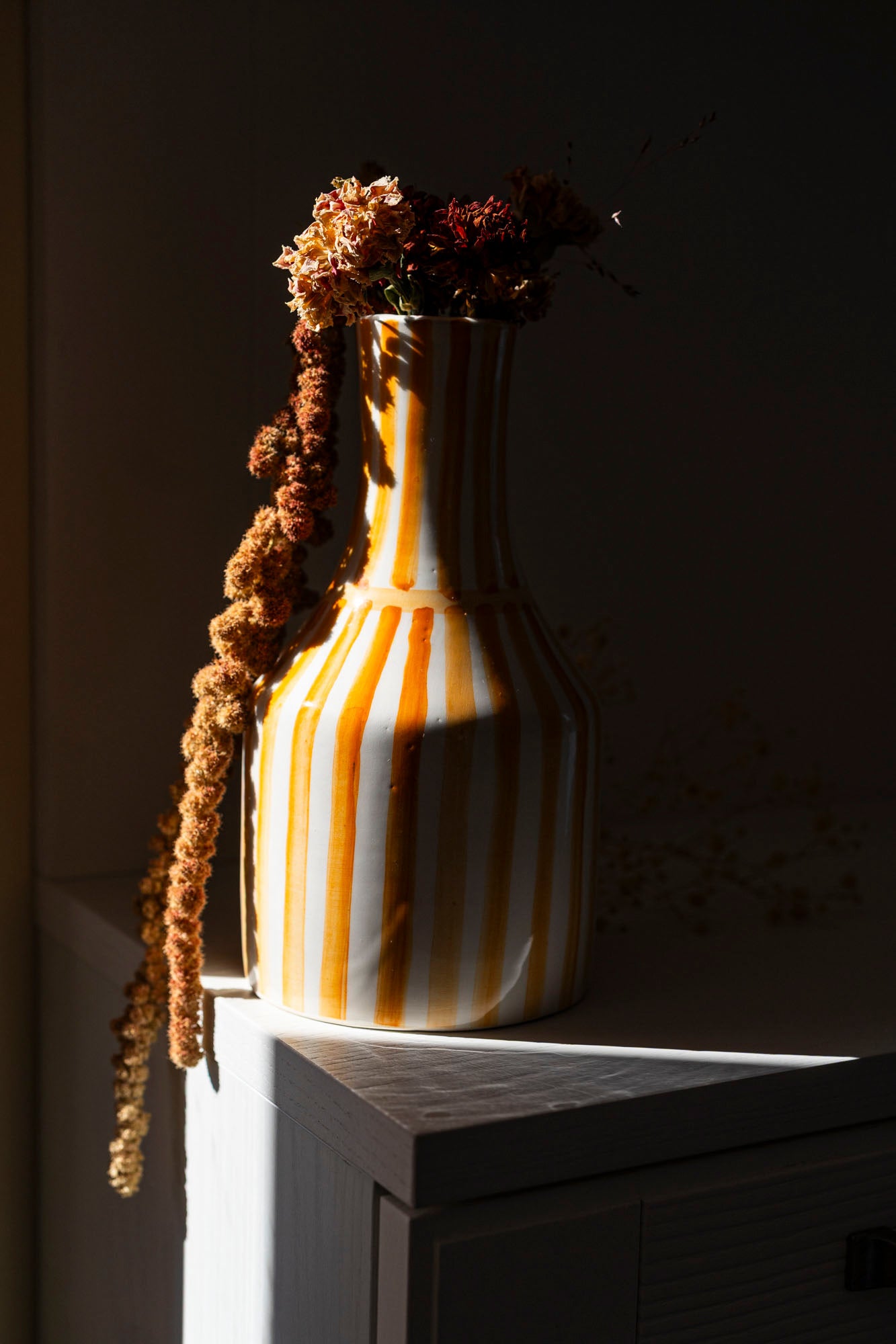 Ray - yellow | Handmade Vase/Bottle - V003