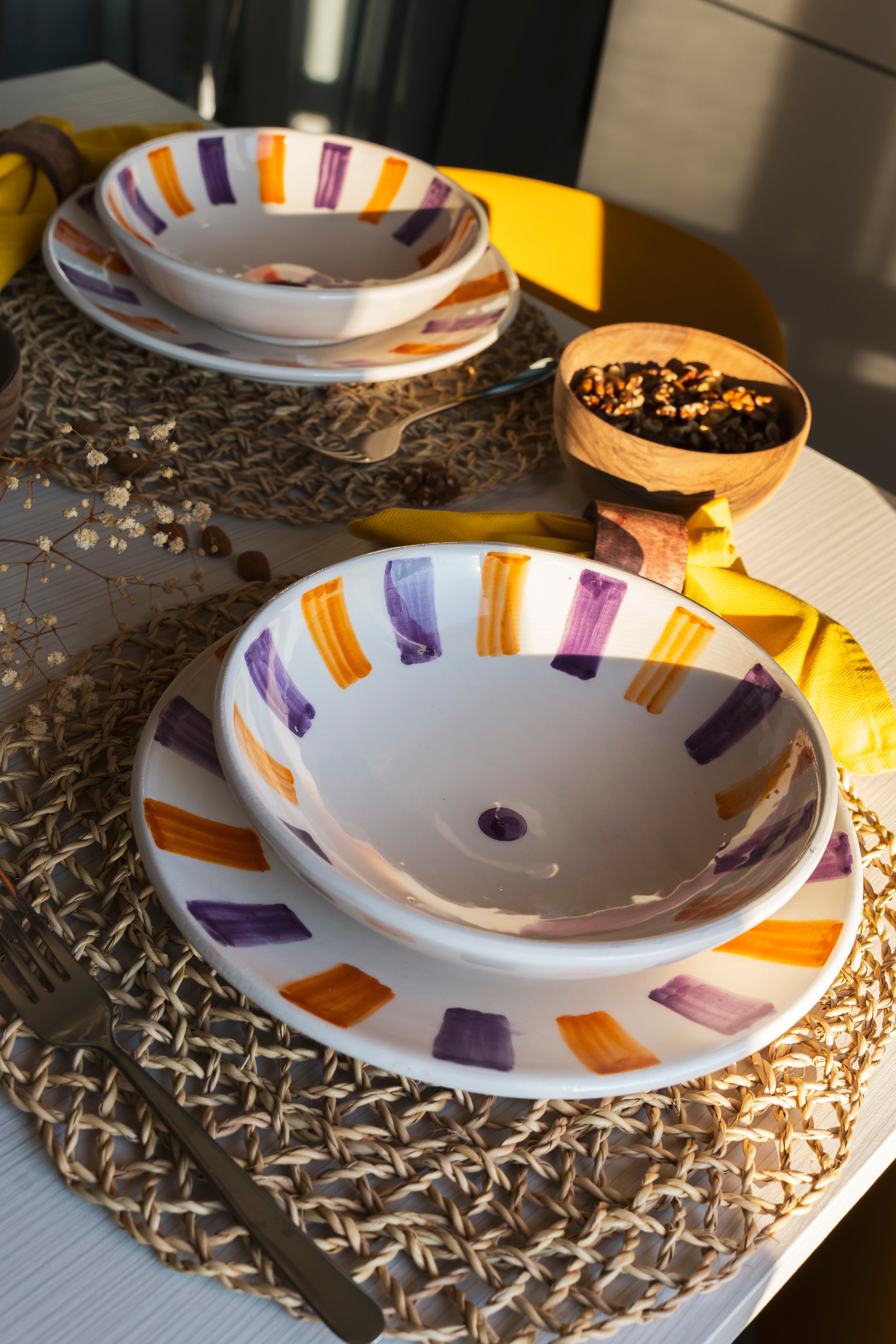 Mogador Sunset - 2 Piece Dinner Set (25 / 21 cm ) MS-001