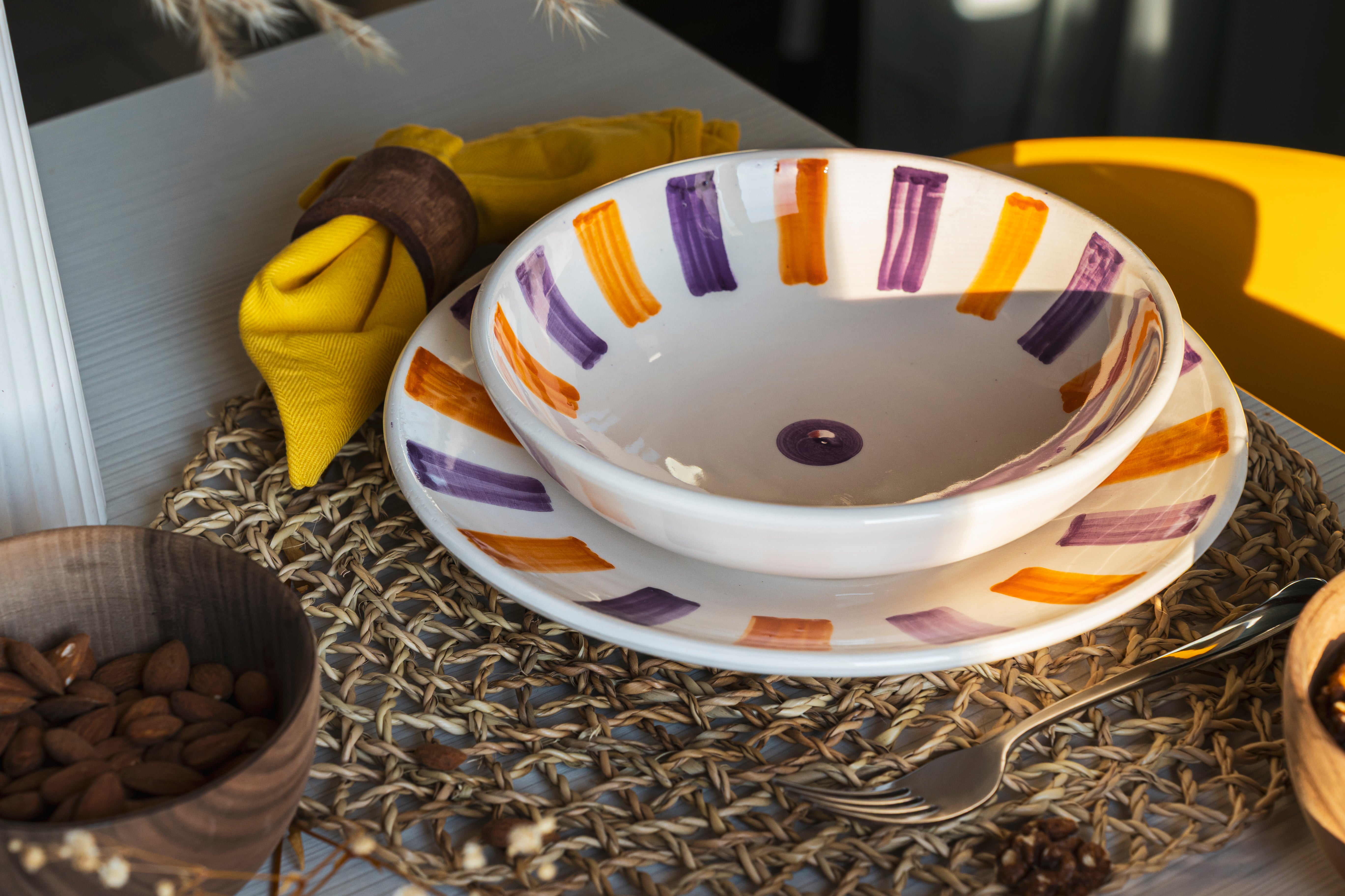 Mogador Sunset - 2 Piece Dinner Set (25 / 21 cm ) MS-001