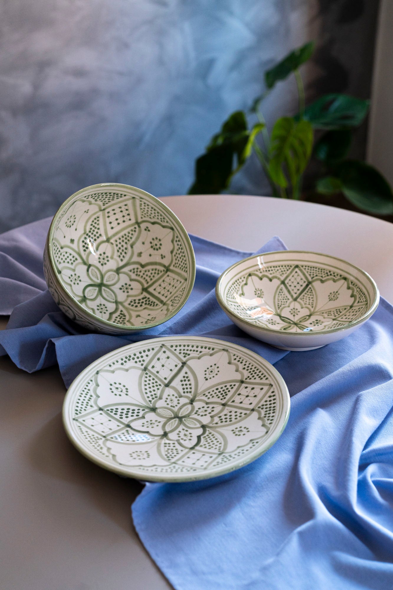 Tazrzit – Signature Table Set (3 Pieces) | Verde